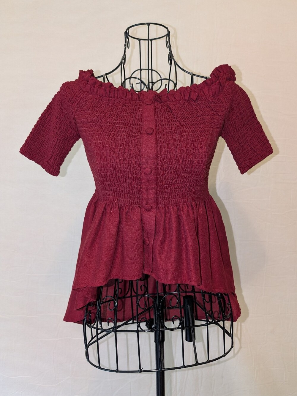 High Low Peplum Top